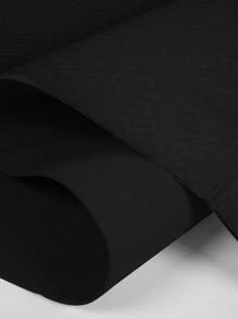 1pc 183*61CM Foldable Yoga Mat - Black - View 4