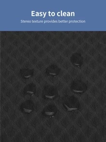 1pc 183*61CM Foldable Yoga Mat - Black - View 7