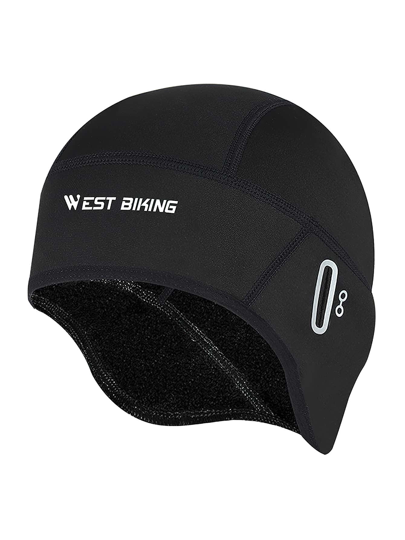 WEST BIKING 1pc Letter Graphic Windproof Sports Hat - Black - View 1