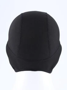 WEST BIKING 1pc Letter Graphic Windproof Sports Hat - Black - View 3