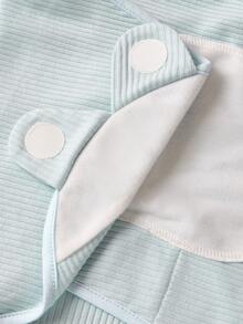 1pc Baby Breathable Swaddling Blanket - Blue - View 6
