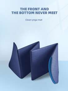 1pc 183*61CM Foldable Yoga Mat - Blue - View 4