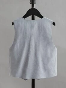 SHEIN 男孩前蝴蝶結襯衫和背心和短褲 - 彩色 - 查看 7