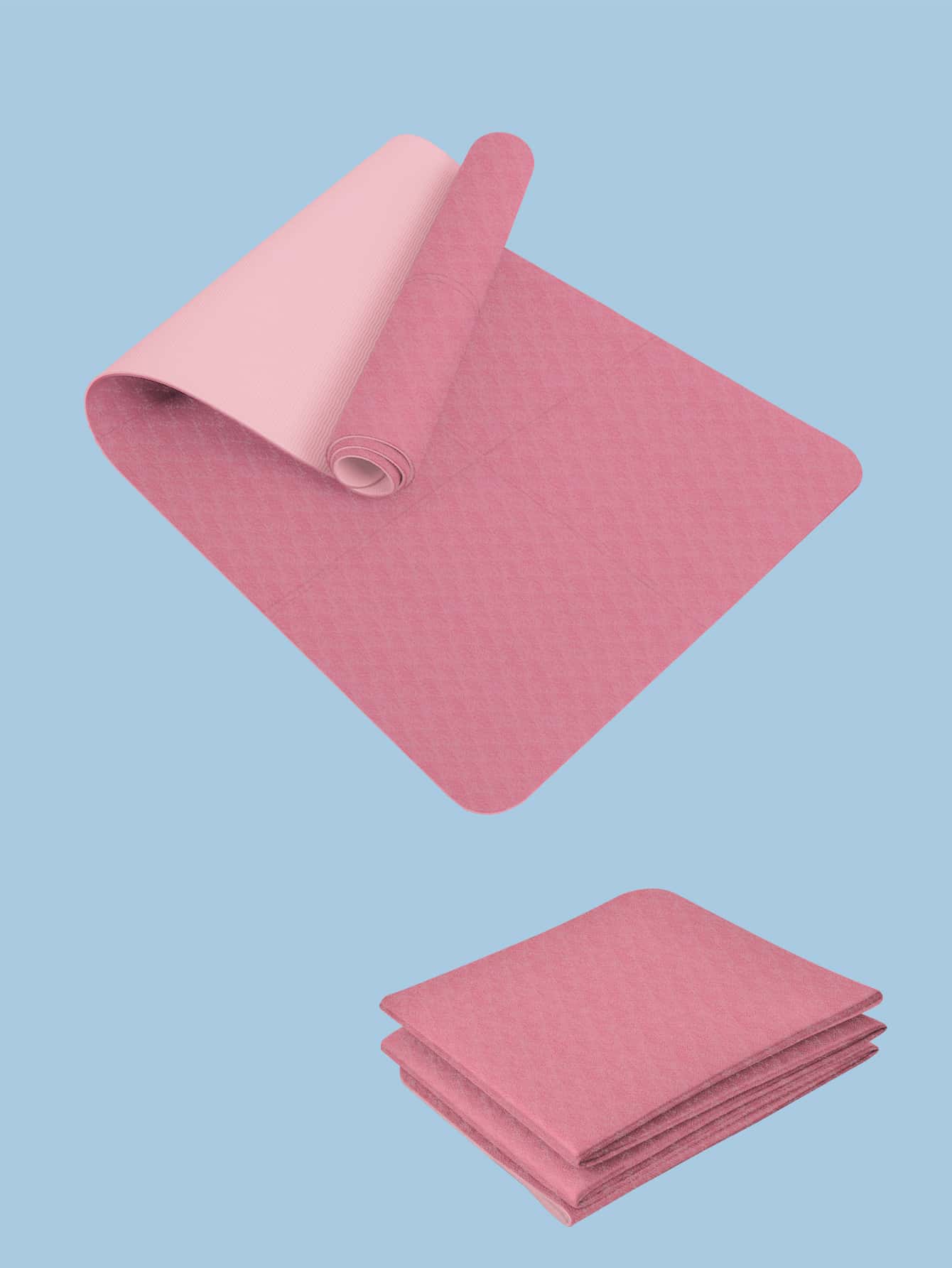 1pc 183*61CM Foldable Yoga Mat - Multicolor - View 1