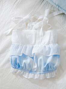 1pc Gradient Color Pet Tank - Blue and White - View 1