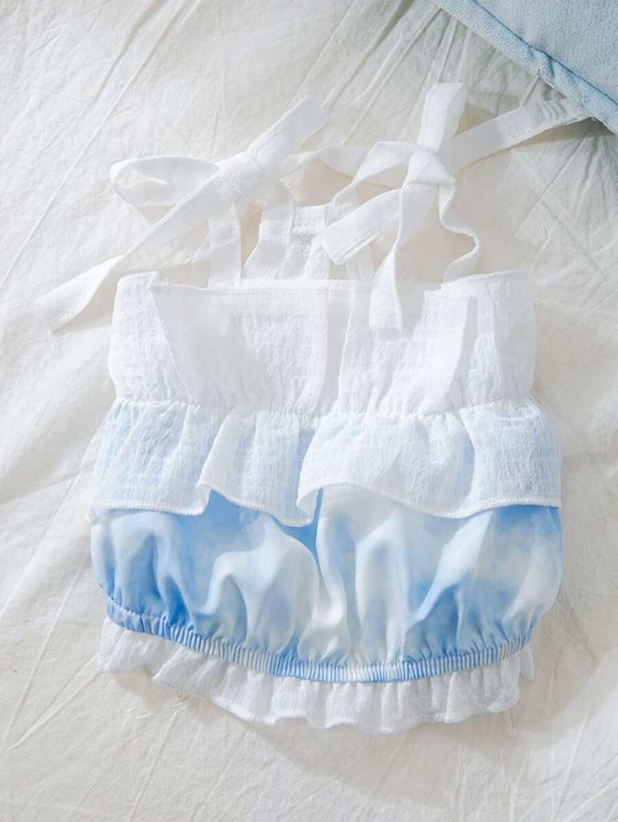 1pc Gradient Color Pet Tank - Blue and White - View 1