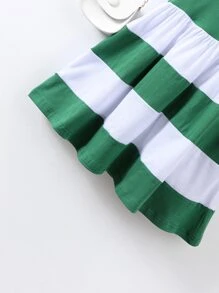 Toddler Girls Colour Block Smock Dress - Multicolor - View 5