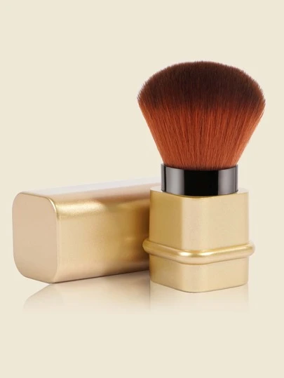  Maange 1支方形手柄可收縮化妝掃,粉底掃,腮紅掃,毛柔軟,易攜帶的化妝工具,旅行化妝刷