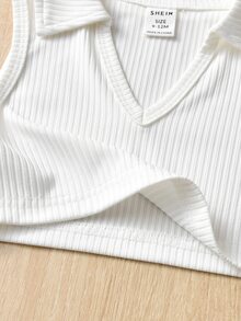 嬰兒條紋針織背心上衣和百褶半身裙 - 彩色 - 查看 4