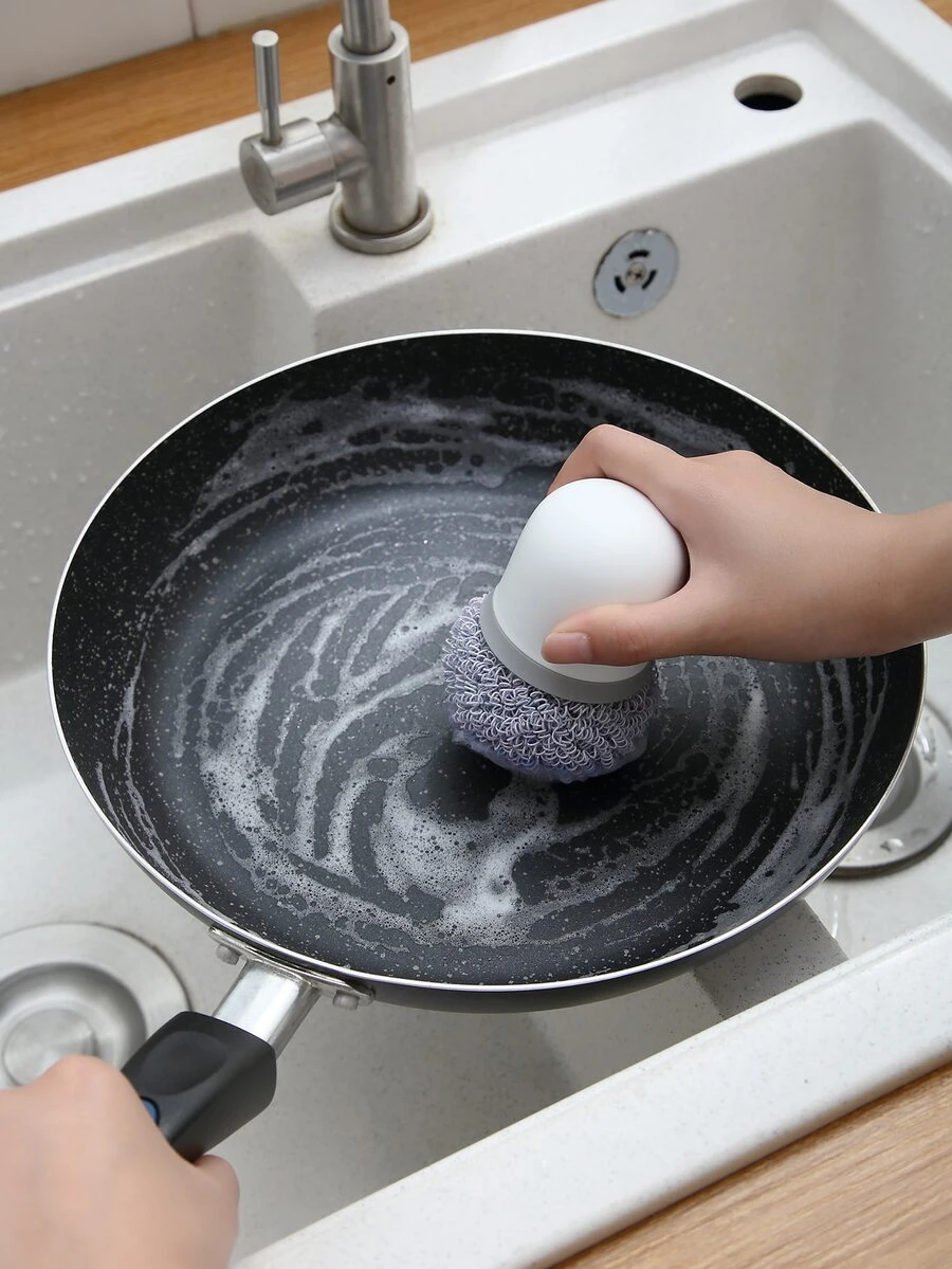 1pc Pot Cleaning Brush - Multicolor - View 1