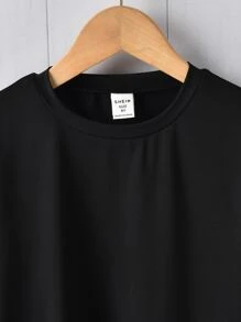 Boys Slogan Graphic Tee - Black - View 4