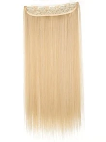 Extensión del pelo largo recto sintético - Mostaza Amarilla - Ver 6