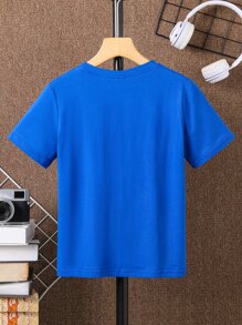 Boys Gamepad & Slogan Graphic Tee - Royal Blue - View 2