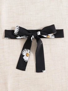 SHEIN Tween Girl Floral Print Cami Dress - Black - View 4