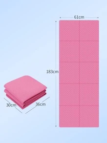 1 pieza Alfombra 183*61CM plegable Yoga - Rosa - Ver 7