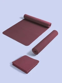 1 pieza Alfombra 183*61CM plegable Yoga - Burdeos - Ver 1