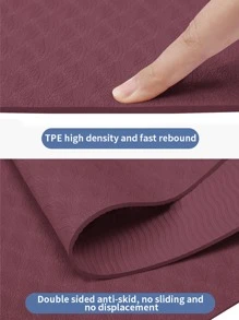 1 pieza Alfombra 183*61CM plegable Yoga - Burdeos - Ver 5