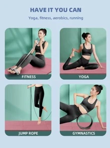 1 pieza 183*80CM Esterilla de yoga plegable - Rosa - Ver 3