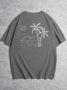 Manfinity VCAY Tops Nam Nhiệt đới Giải trí - Xám - Xem 5