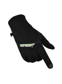 Hector step 1pair Windproof Sports Gloves - Black - View 2