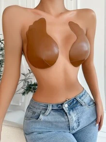 1 Pair Geo Shaped Nipple Cover - Coffee Brown - View 3