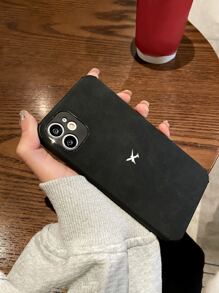 Plane Pattern Phone Case - Black and White - View 4
