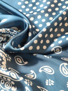 Hombres Pañuelo con estampado de paisley - Azul - Ver 3