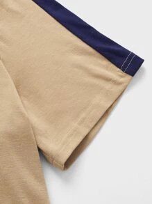 Manfinity Men Contrast Side Seam Polo Shirt