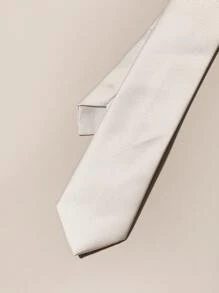 Hombres minimalista unicolor con cordón - Beis - Ver 4