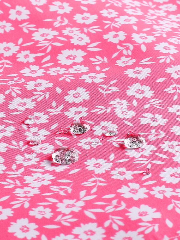 Men Ditsy Floral Graphic Drawstring Waist Shorts Pool Shorts, For Beach, Vacation