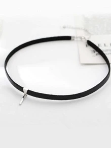Geo Charm Choker - Black - View 3