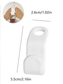 Móc treo quần áo trơn 15 cái Kết nối móc - trắng - Xem 2