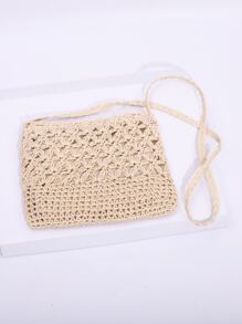 Túi Crossbody Nữ màu trơn Kỳ nghỉ - Màu be - Xem 1