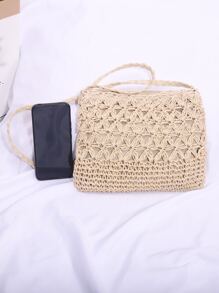 Túi Crossbody Nữ màu trơn Kỳ nghỉ - Màu be - Xem 3