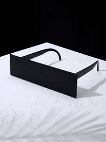 Men Flat Top Shield Fashion Glasses Party Shades Accessories Halloween Beach Accessories Glasses Shades For Summer Beach Vacation,Outdoor,Travel - Black - View 1