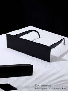 Men Flat Top Shield Fashion Glasses Party Shades Accessories Halloween Beach Accessories Glasses Shades For Summer Beach Vacation,Outdoor,Travel - Black - View 7