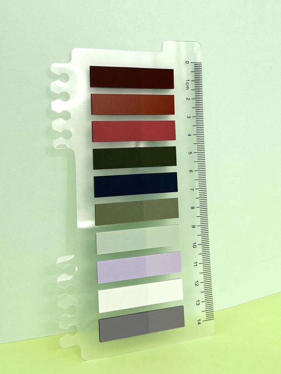 1 pieza Nota adhesiva de índice de color mixto - Multicolor - Ver 1