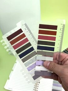 1 pieza Nota adhesiva de índice de color mixto - Multicolor - Ver 7
