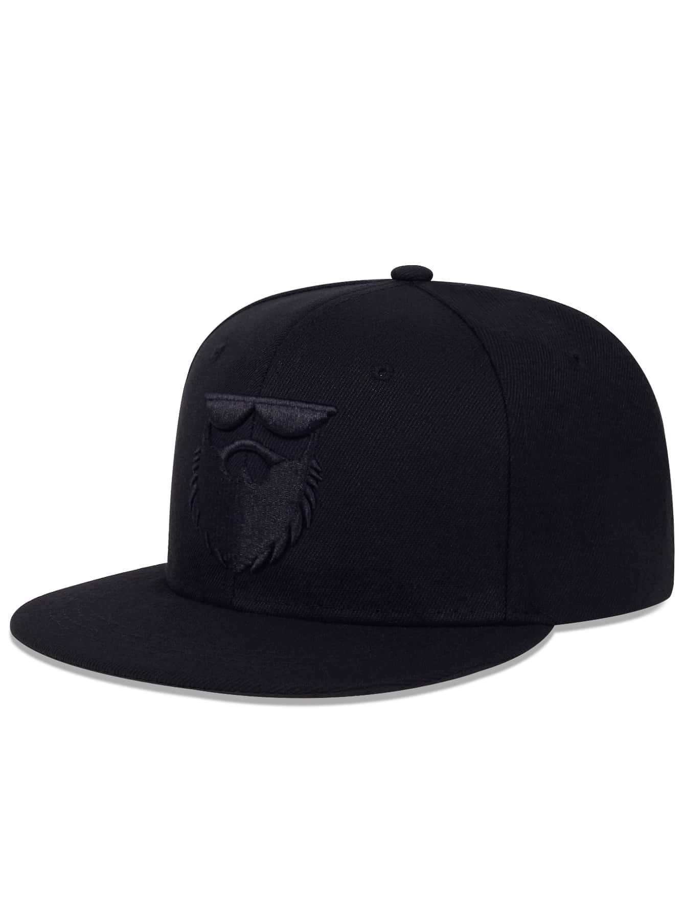 Men Figure Embroidery Decor Hip Hop Cap For Daily Life and Outdoor - Black - View 1