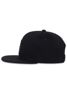 Men Figure Embroidery Decor Hip Hop Cap For Daily Life and Outdoor - Black - View 2