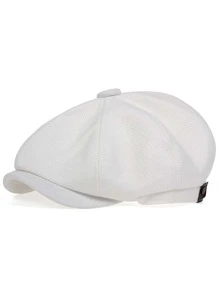 Men Solid Baker Boy Cap - View 1