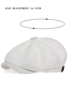 Men Solid Baker Boy Cap - View 3