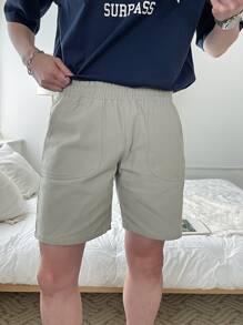 DAZY Men Slant Pocket Shorts - Khaki - View 5