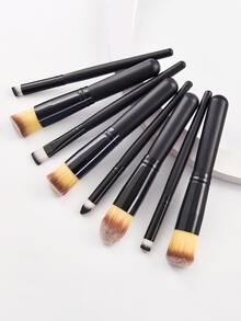 8pcs Makeup Brush Set,Brush Set,Makeup Brush Kit,Make Up Brush Set,Make Up Set Complete,Makeup Brush Set,Complete Makeup Kit,Brush Kit,Brushes Makeup Set,Makeup Gift Set - Black - View 1