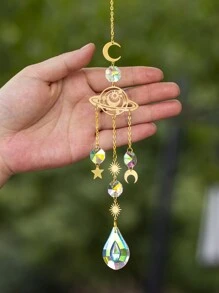 1pc Moon & Star Decor Wall Hanging - Multicolor - View 2