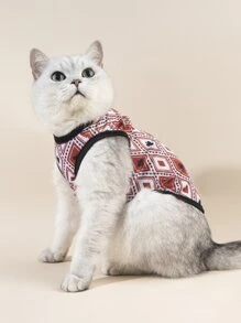 1pc Playing Card Pattern Pet Tank