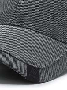 Men Letter Embroidered Baseball Cap Casual - Dark Grey - View 4