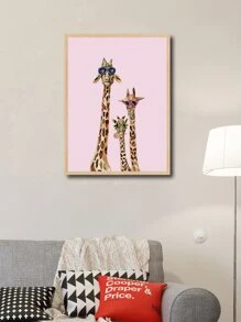 Giraffe Print Unframed Painting - Multicolor - View 6