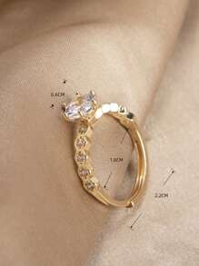 Anillo zirconia cúbica - Amarillo Oro - Ver 3