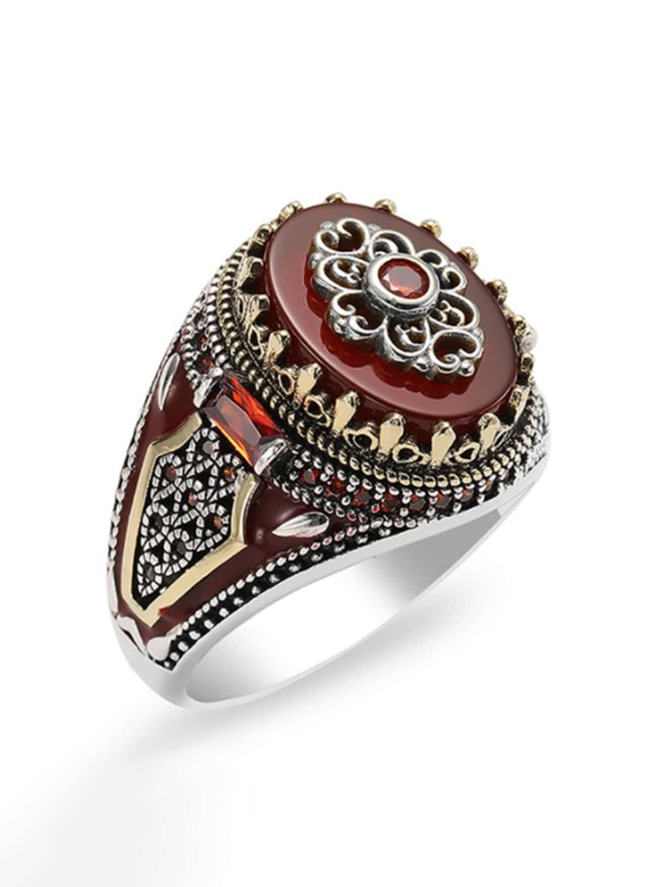 من المألوف وشهيرة Scroll Scroll Scroll Ring Alloy for Jewelry Gift and for A Still | مقاس: 7